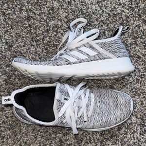 Adidas Knit Gray and White Sneakers